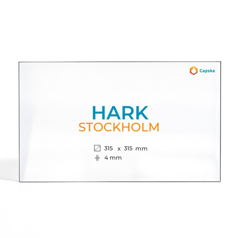 Vitre Hark STOCKHOLM - Verre Rectangle pour poêle à bois
