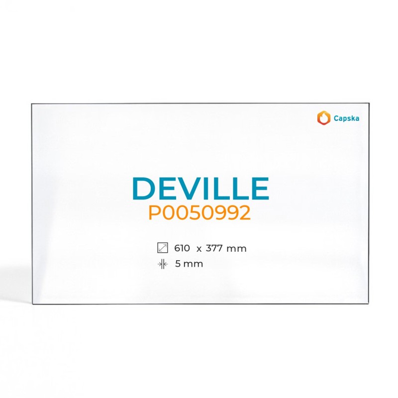 Deville P0050992 Glass Panel - Rectangular Screen-printed Design