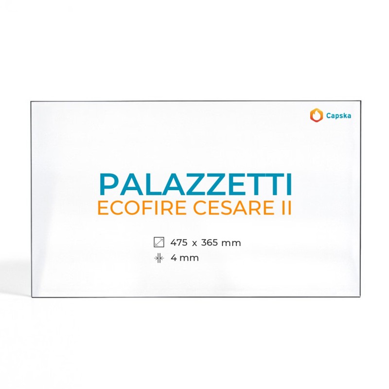 Palazzetti ECOFIRE CESARE II Glass - Fireplace Insert Panel