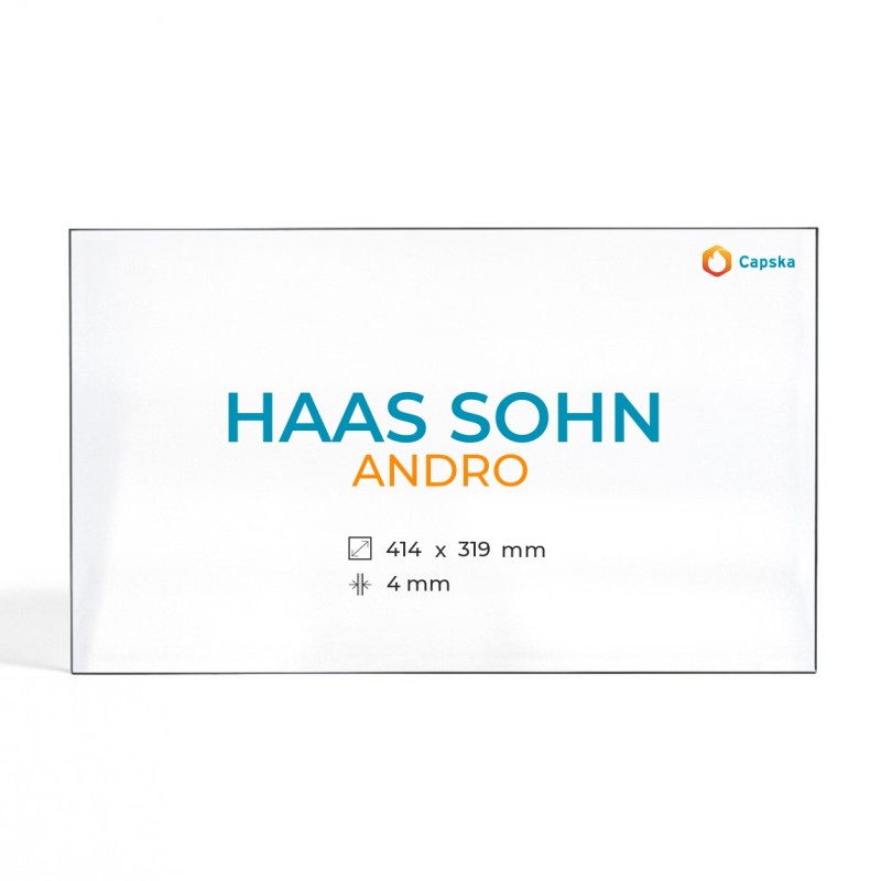 Vitre Haas Sohn ANDRO - Verre Rectangle pour poêle à bois