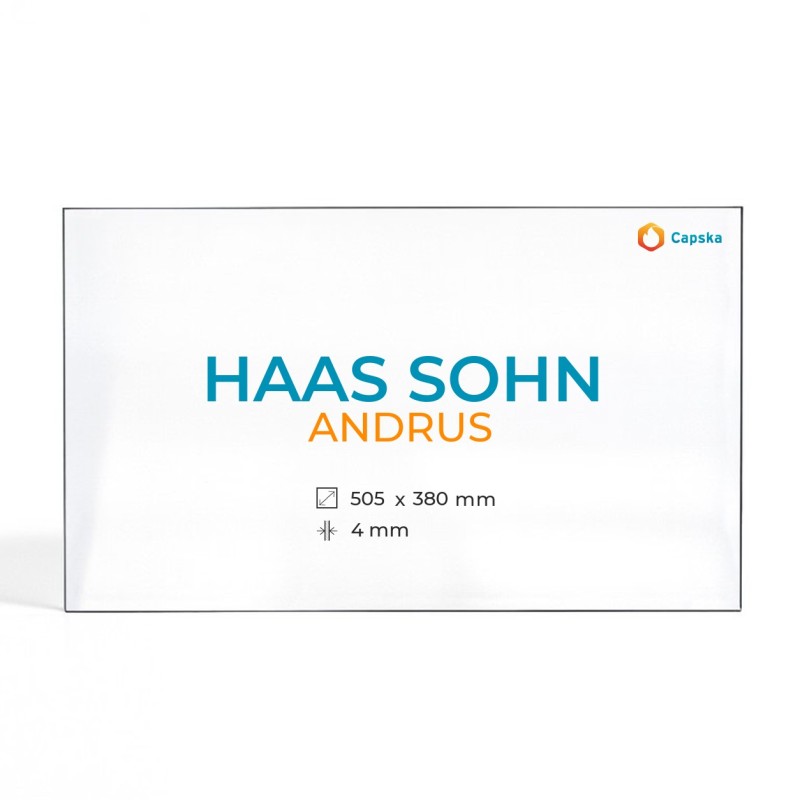Vitre Haas Sohn ANDRUS - Verre Rectangle pour poêle à bois