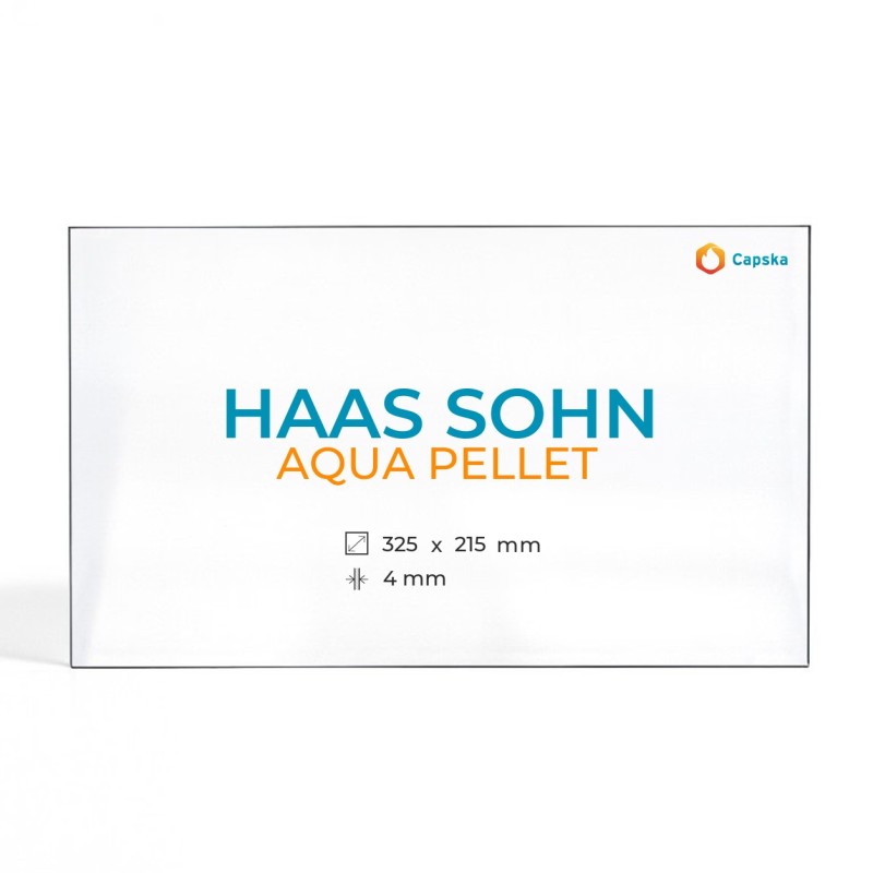Vitre Haas Sohn AQUA PELLET - Verre Rectangle pour poêle à bois