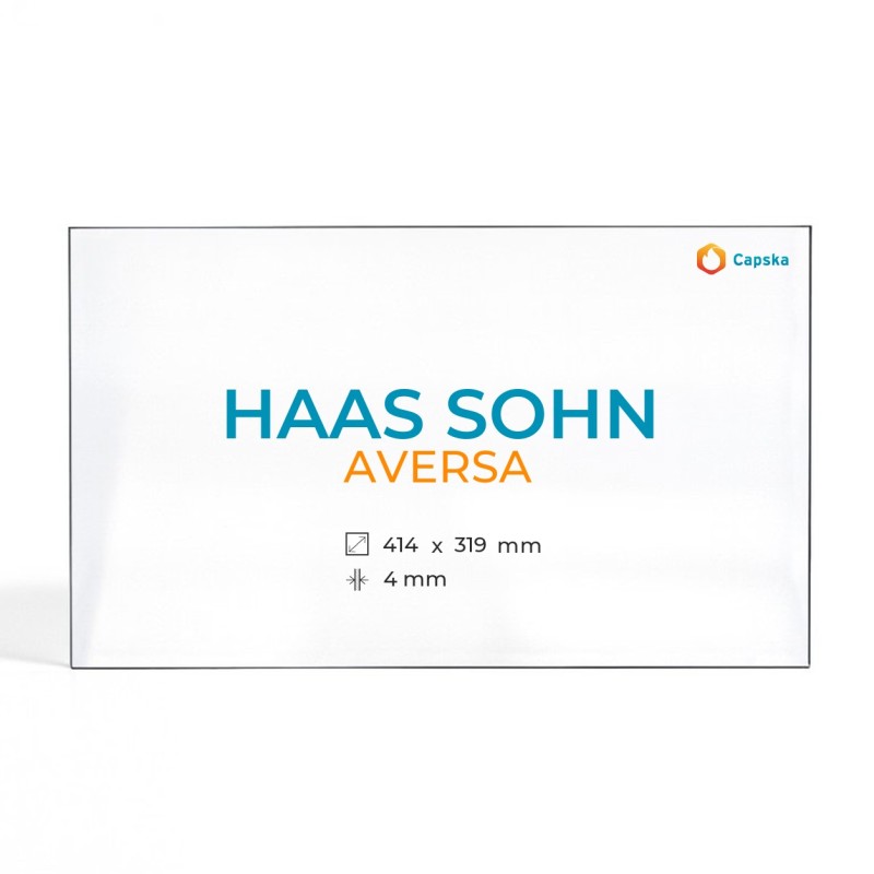 Vitre Haas Sohn AVERSA - Verre Rectangle pour poêle à bois