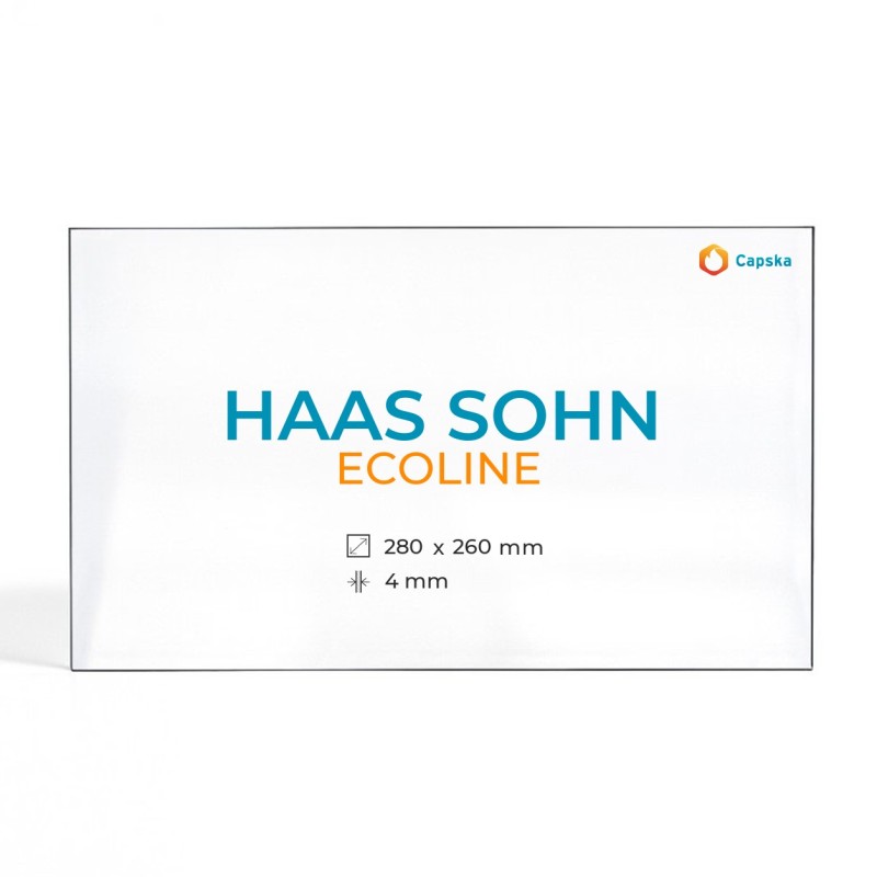 Vitre Haas Sohn ECOLINE - Verre Rectangle pour poêle à bois