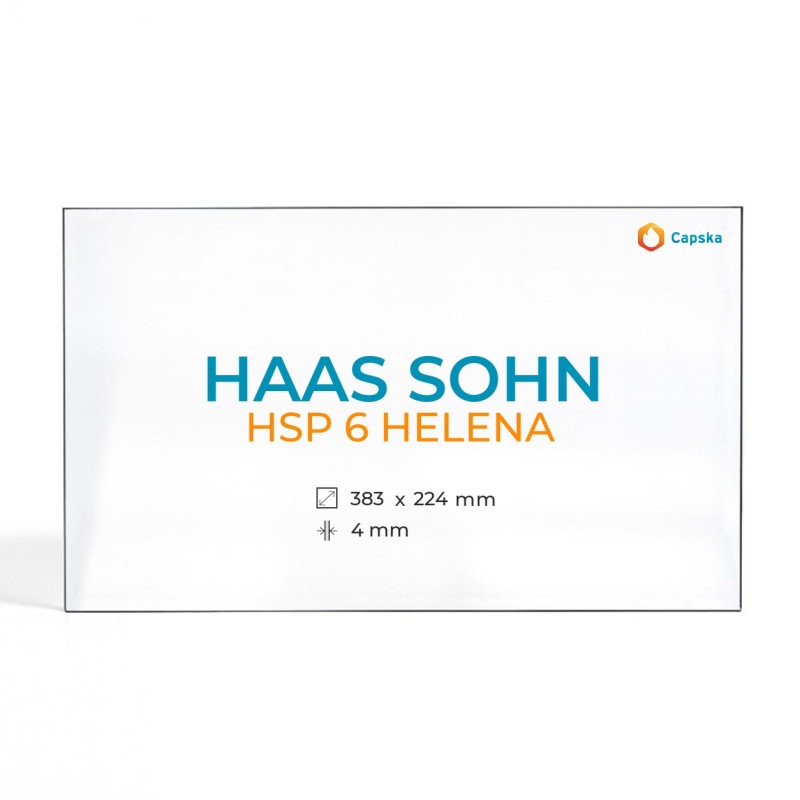 Haas Sohn HSP 6 HELENA Glass - Rectangular Panel for Wood Burning Stove