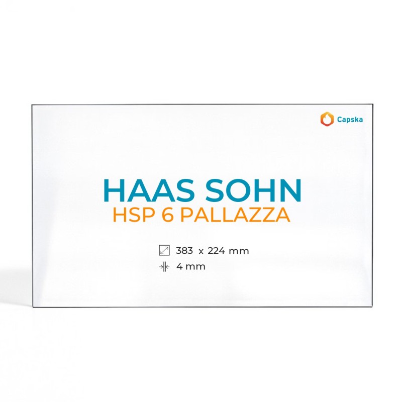 Vitre Haas Sohn HSP 6 PALLAZZA - Verre Rectangle pour poêle à bois