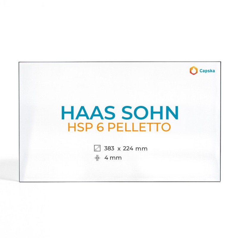 Haas Sohn HSP 6 PELLETTO Glass Panel for Wood Burning Stove