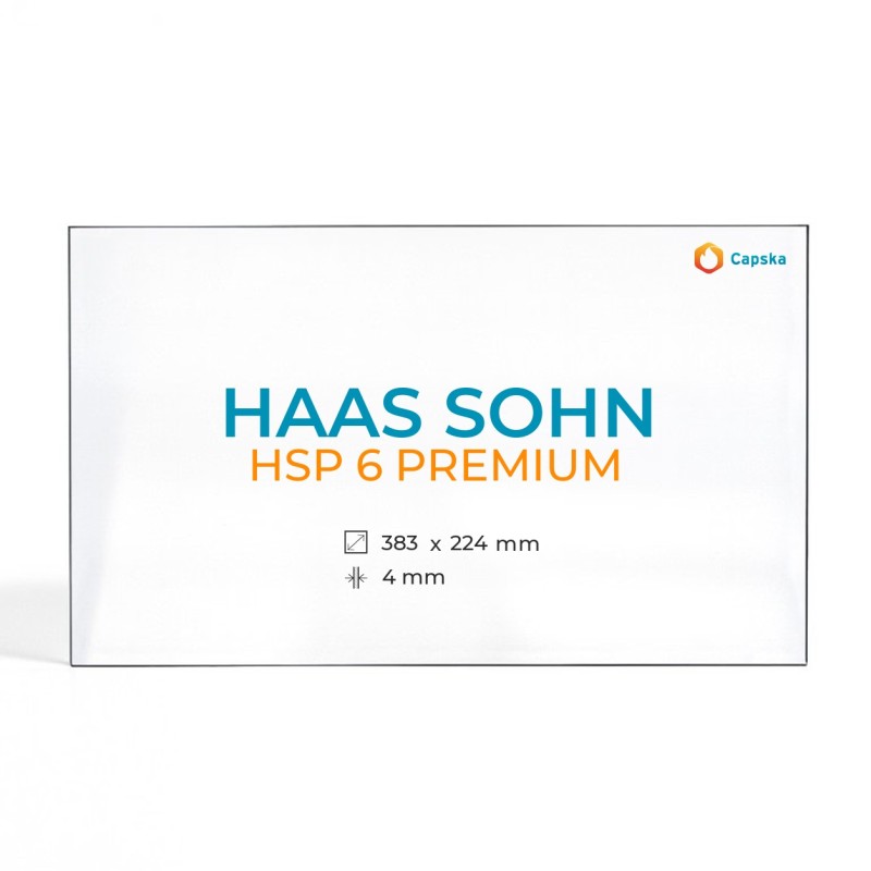 Vitre Haas Sohn HSP 6 PREMIUM - Verre Rectangle pour poêle à bois