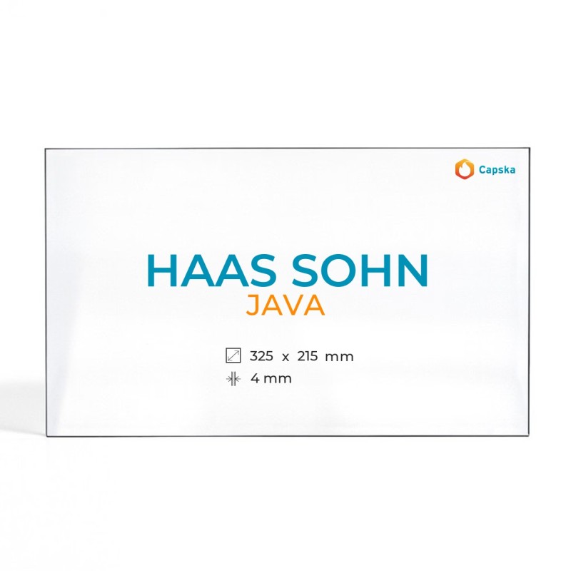 Vitre Haas Sohn JAVA - Verre Rectangle pour poêle à bois