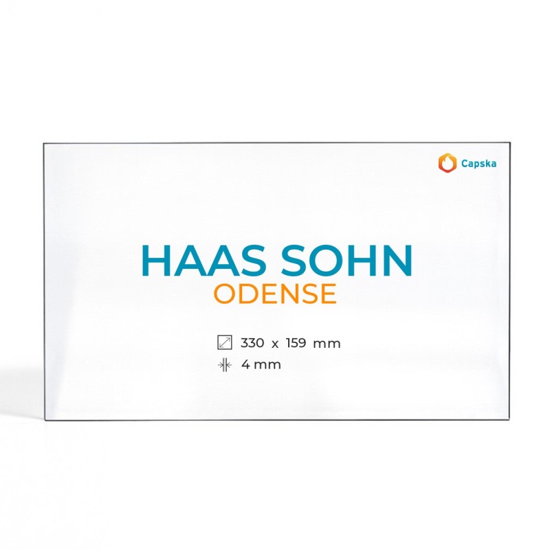 Vitre Haas Sohn ODENSE - Verre Rectangle Latéral pour poêle à bois