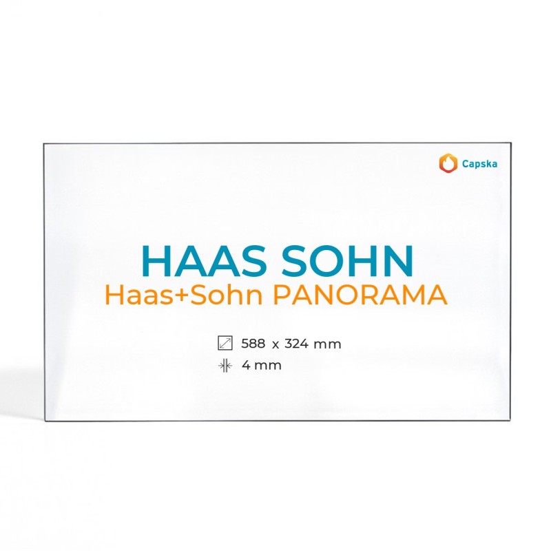 Vitre Haas Sohn PANORAMA - Verre Rectangle Latéral pour poêle à bois