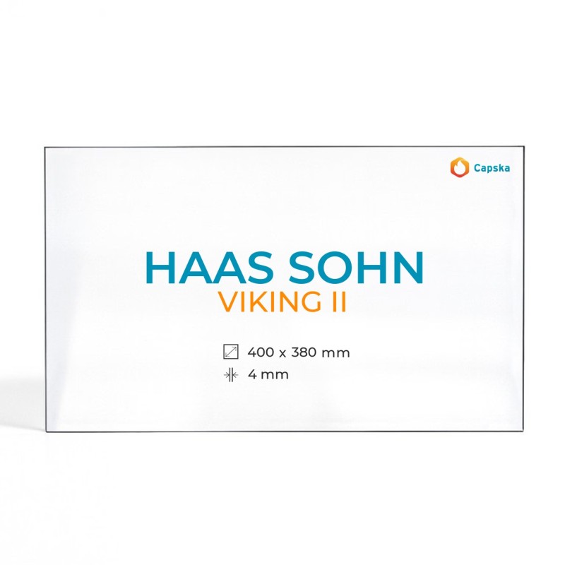 Haas Sohn VIKING II Glass Panel - Rectangular for Wood Burning Stove