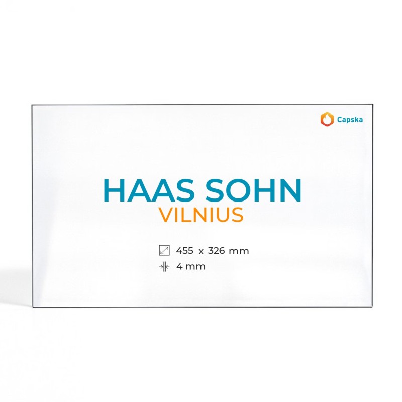 Vitre Haas Sohn VILNIUS - Verre Rectangle pour poêle à bois