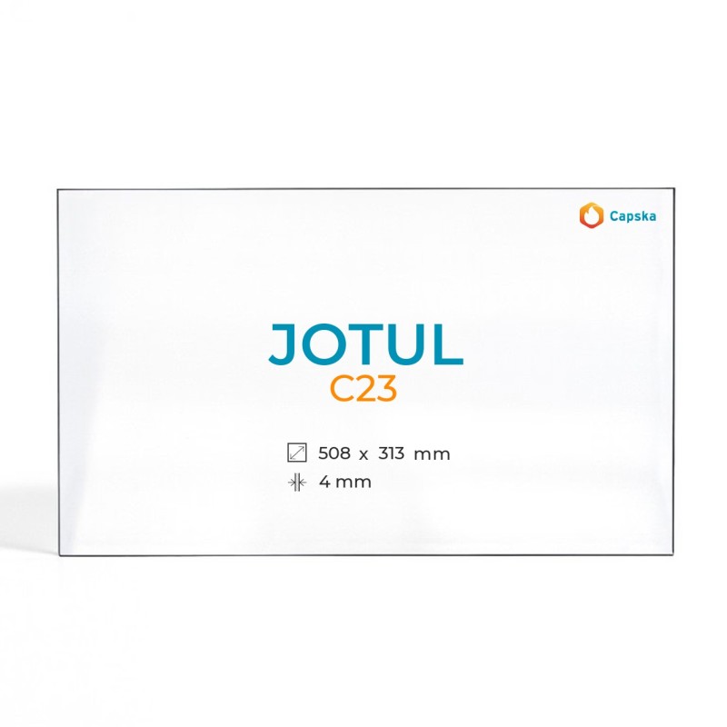 Vitre Jotul C23 - Verre Rectangle Sérigraphié pour insert