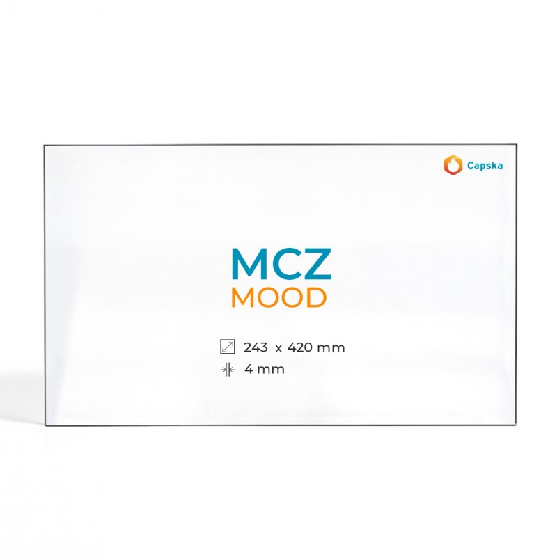 Mcz MOOD Glass - Rectangular Panel for Pellet Stove