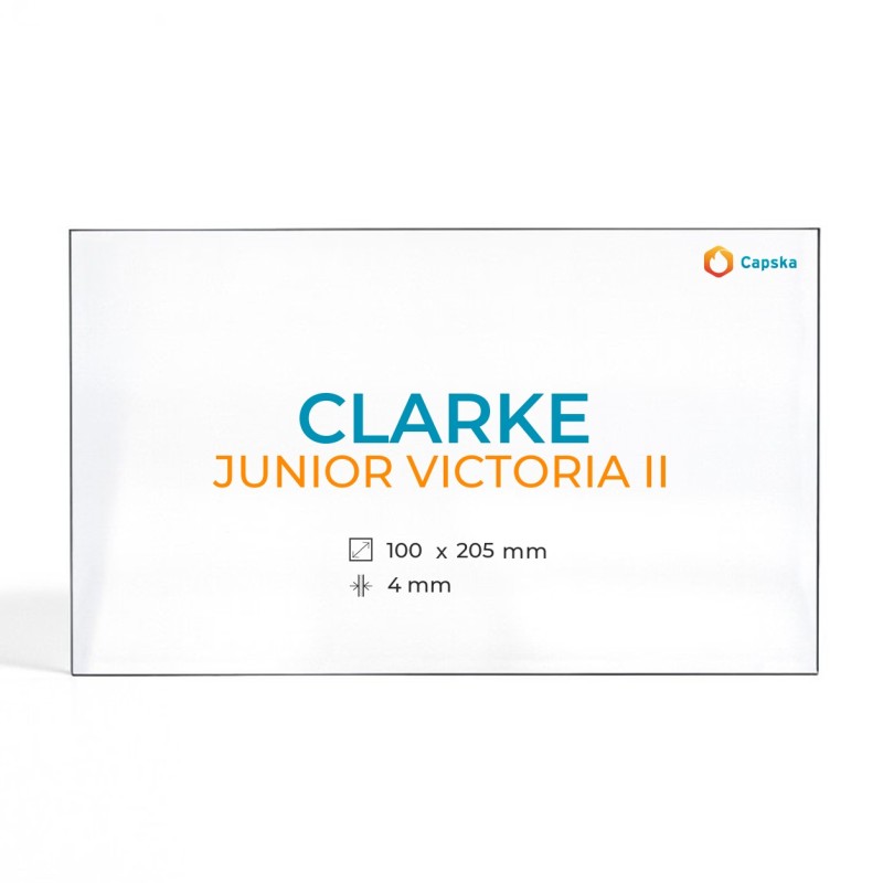 Clarke JUNIOR VICTORIA II Glass Panel - Wood Burning Stove Accessory