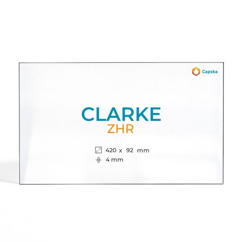 Vitre Clarke ZHR - Verre Rectangle pour poêle à bois
