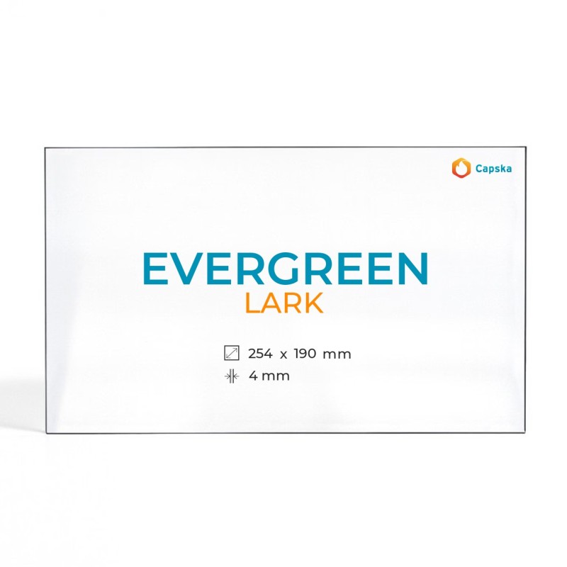 Vitre Evergreen LARK - Verre Rectangle pour poêle à bois