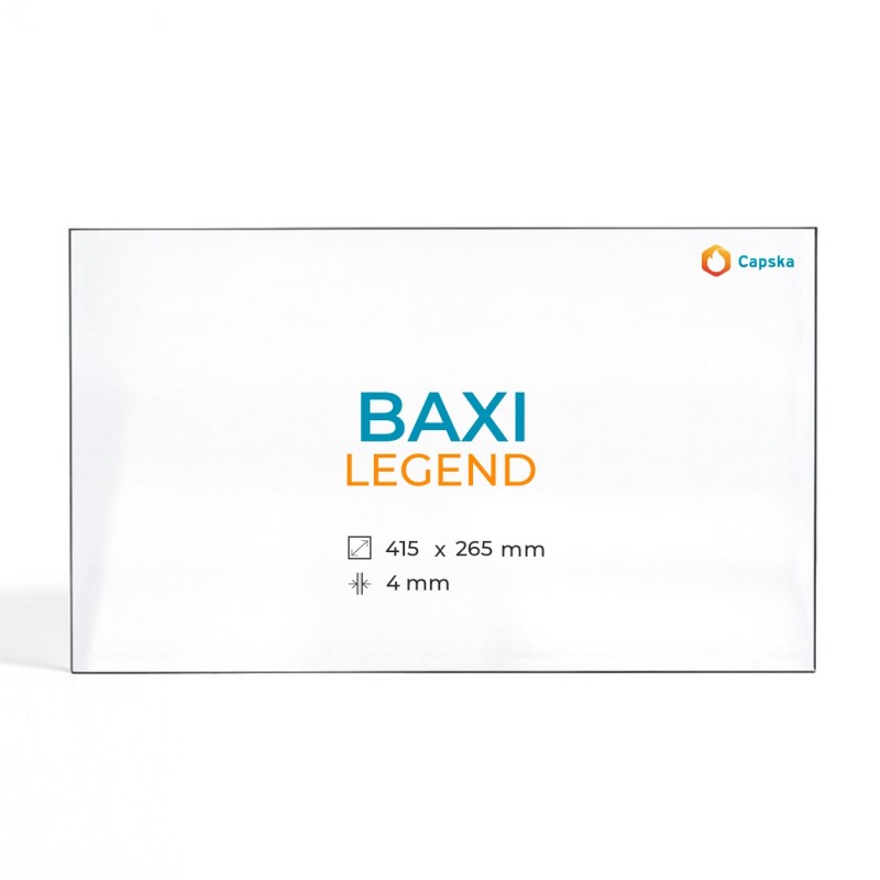 Vetro Baxi LEGEND - Vetro Rettangolo per stufa a legna