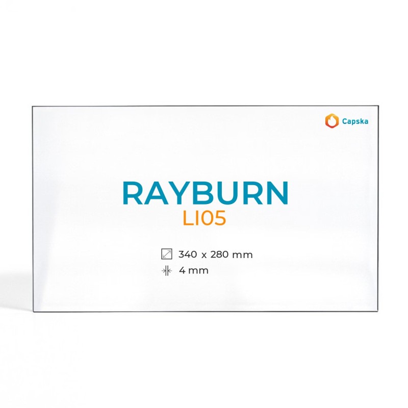 Rayburn LI05 Glass - Rectangular Panel for Wood Burning Stove