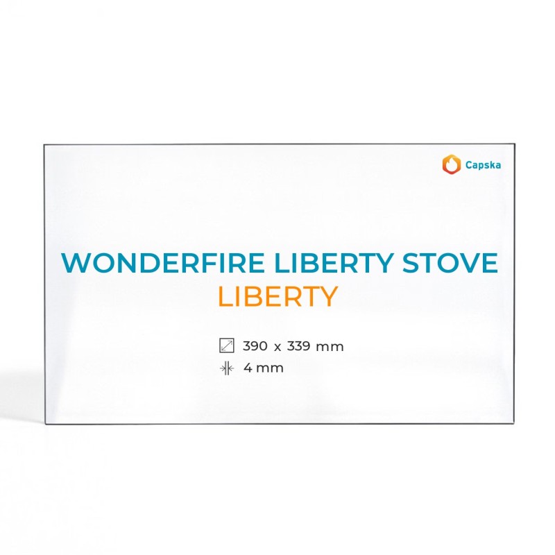 Wonderfire Liberty Stove LIBERTY Glass - Rectangular Panel