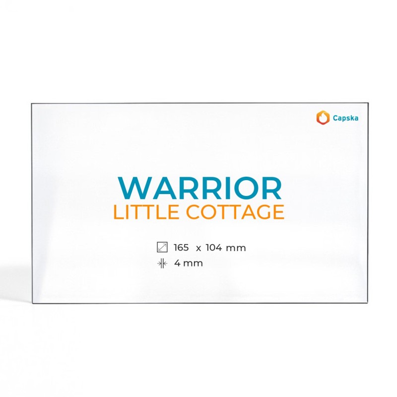 Warrior Little Cottage Glass Panel - Rectangular for Wood Burning Stove