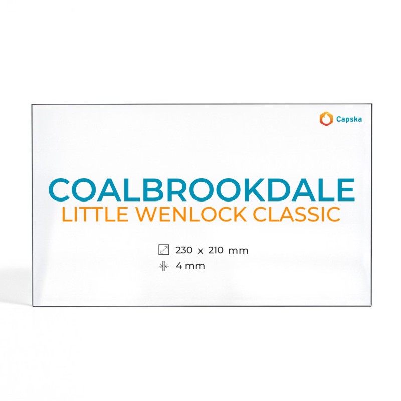 Vitre Coalbrookdale LITTLE WENLOCK CLASSIC - Verre Rectangle pour poêle à bois