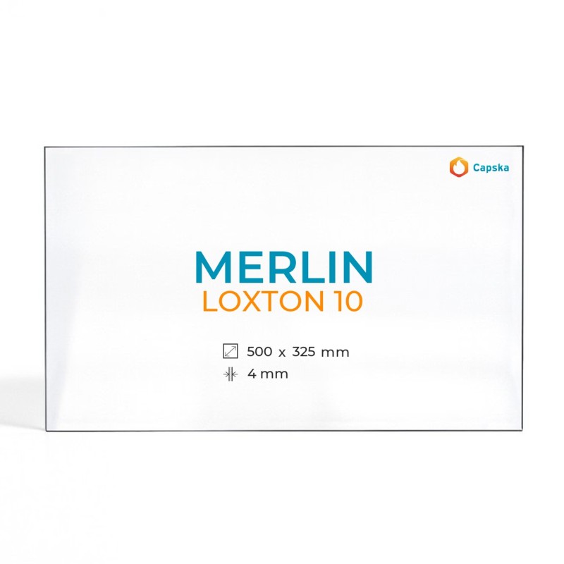 Merlin LOXTON 10 Glass Panel for Wood Burning Stove
