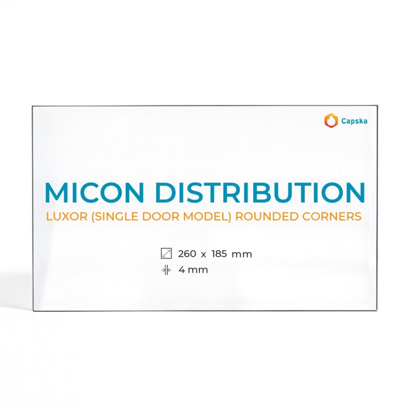 Kaminglas Luxor (Modell Single Door) - Micon Distribution