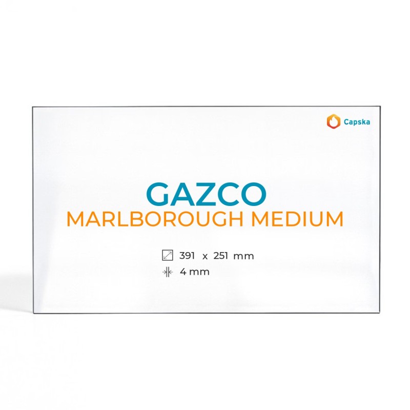 Gazco MARLBOROUGH MEDIUM Glass Panel - Rectangular Gas Stove Accessory