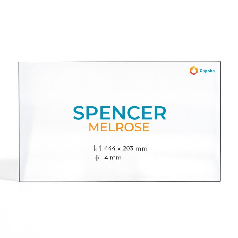 Vitre Spencer MELROSE - Verre Rectangle pour poêle à bois