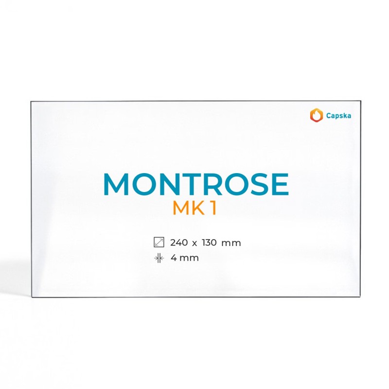 Vitre Montrose MK 1 - Verre Rectangle pour poêle à bois