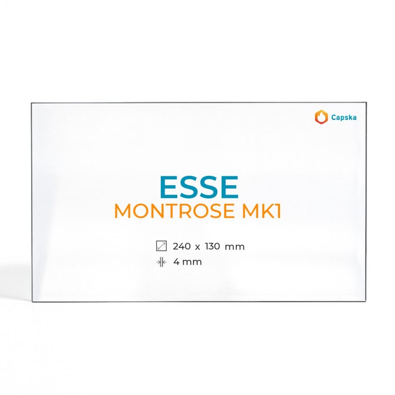 ESSE MONTROSE MK1 Glass Panel - Rectangular for Wood Burning Stove
