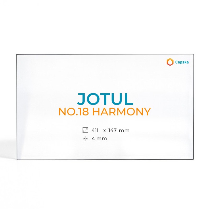 Jotul NO.18 HARMONY Glass - Rectangular Panel for Wood Burning Stove