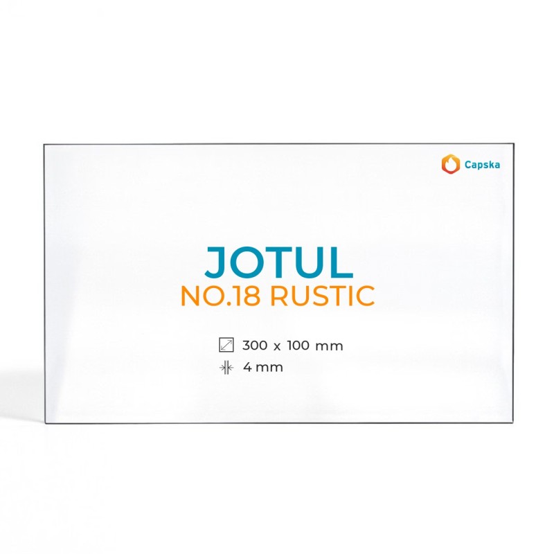 Jotul NO.18 RUSTIC Glass - Rectangular Panel for Wood Burning Stove