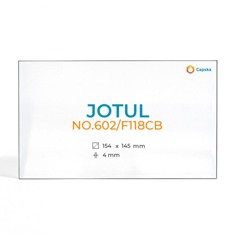 Vitre Jotul NO.602/F118CB - Verre Rectangle pour poêle à bois