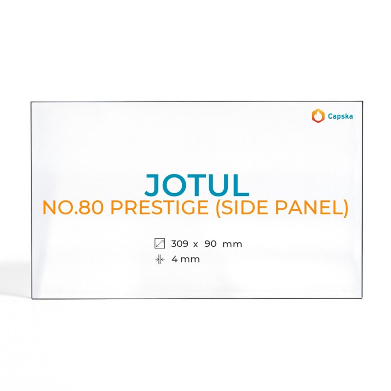 Jotul NO.80 Prestige Side Panel Glass for Wood Burning Stove