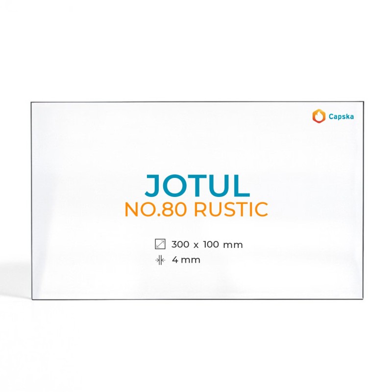 Jotul NO.80 RUSTIC Glass - Rectangular Panel for Wood Burning Stove