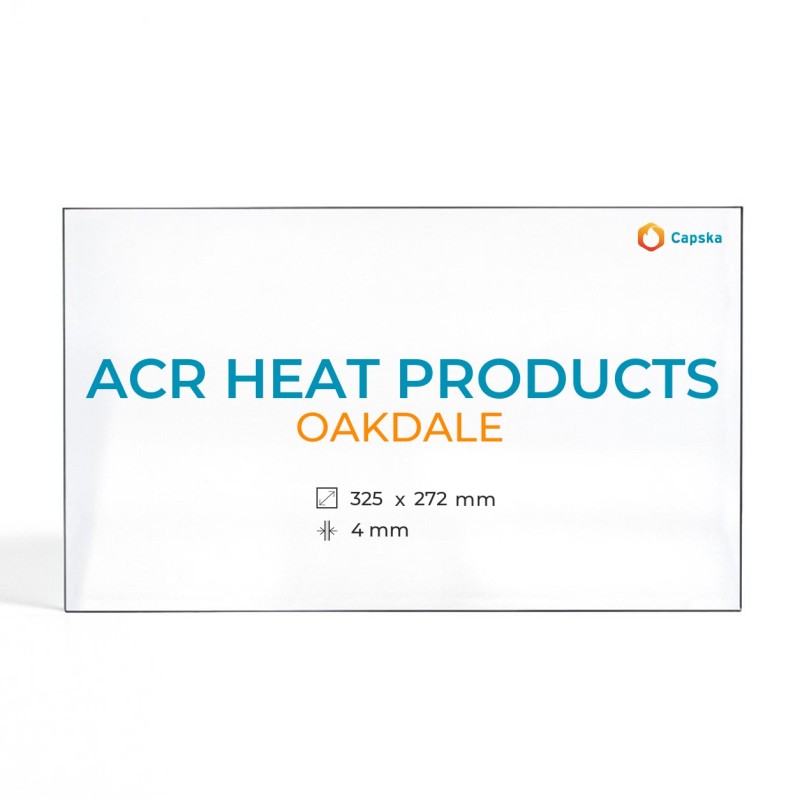 ACR HEAT PRODUCTS OAKDALE Glass - Rectangular Panel for Wood Burning Stove