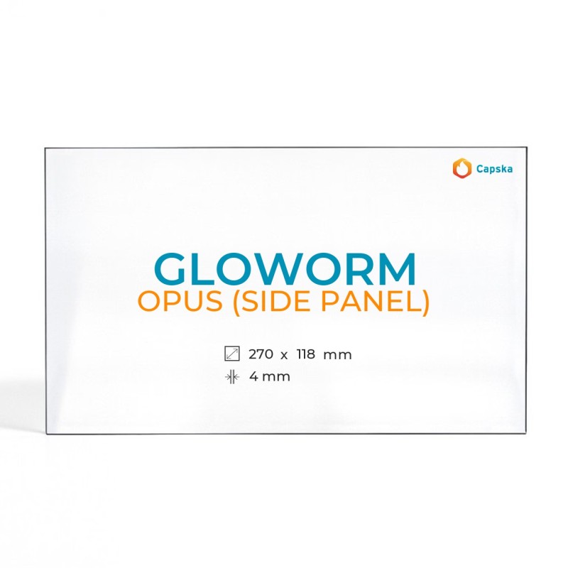 Vetro Gloworm OPUS (SIDE PANEL) - Vetro Rettangolo per stufa a legna