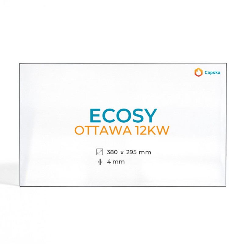 Vitre Ecosy OTTAWA 12KW - Verre Rectangle pour poêle à bois