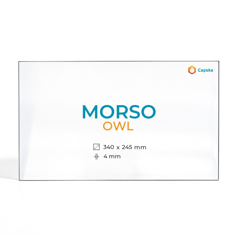Vitre Morso OWL - Verre Rectangle pour poêle à bois