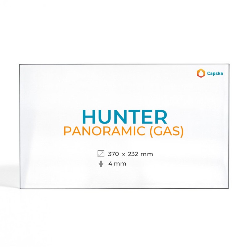 Hunter PANORAMIC (GAS) Glass - Rectangular Panel for Wood Burning Stove