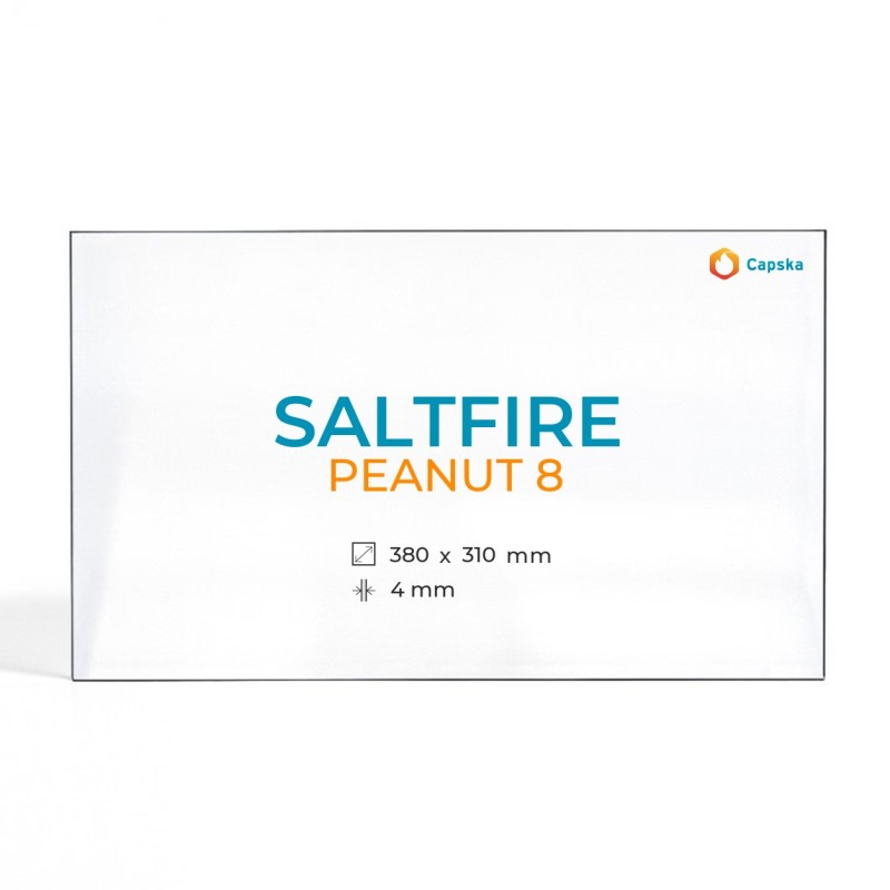 Saltfire PEANUT 8 Glass - Rectangular Panel for Wood Burning Stove