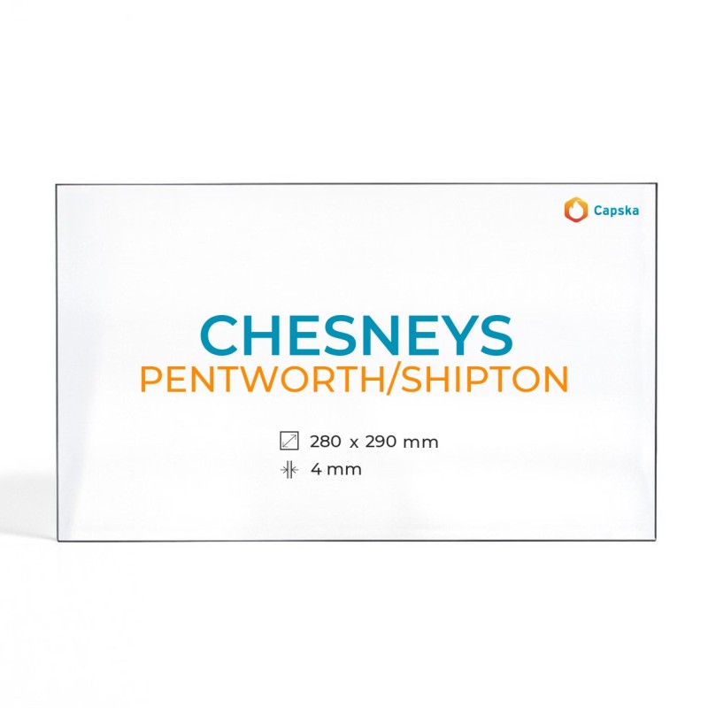 Vitre Chesneys PENTWORTH/SHIPTON - Verre Rectangle pour poêle à bois