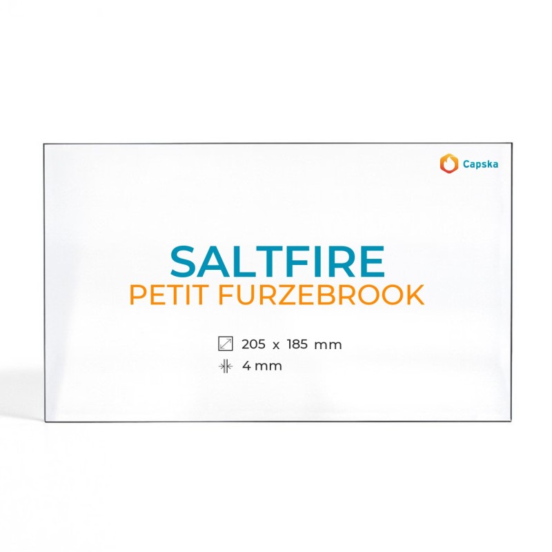 Saltfire PETIT FURZEBROOK Glass Panel - Rectangular for Wood Burning Stove