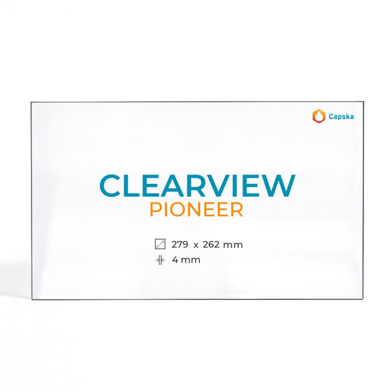 Vitre Clearview PIONEER - Verre Rectangle pour poêle à bois