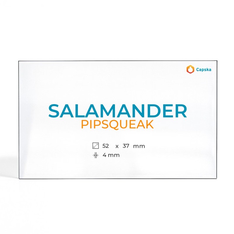 Vitre Salamander PIPSQUEAK - Verre Rectangle pour poêle à bois