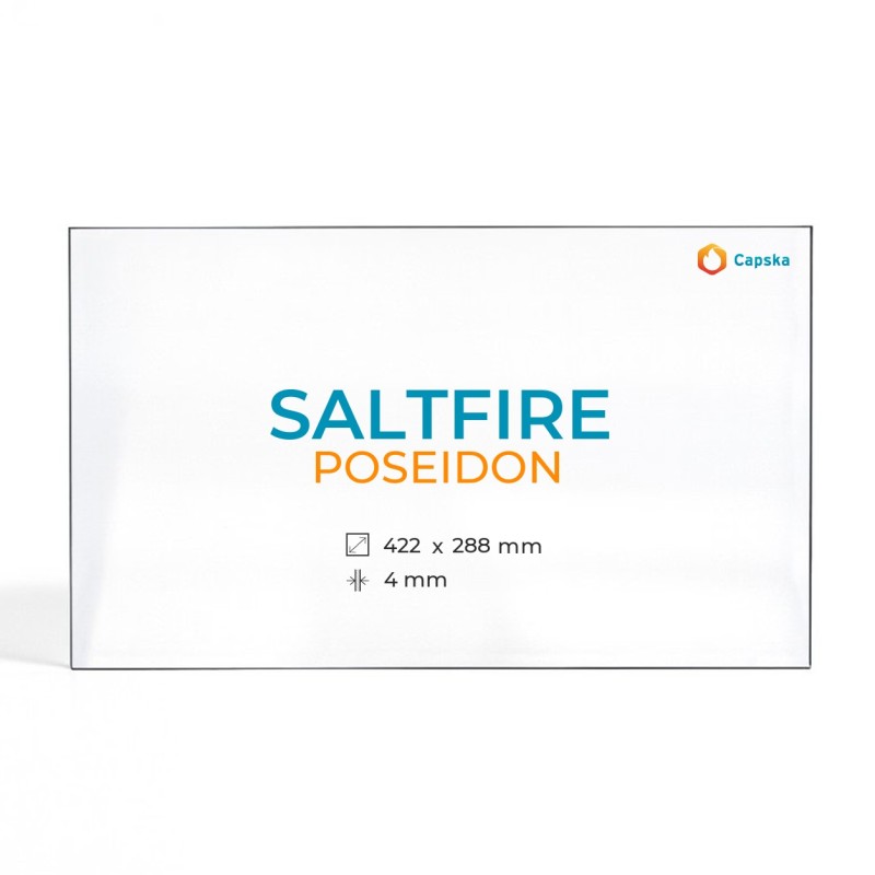 Vetro Saltfire POSEIDON - Vetro Rettangolo per stufa a legna