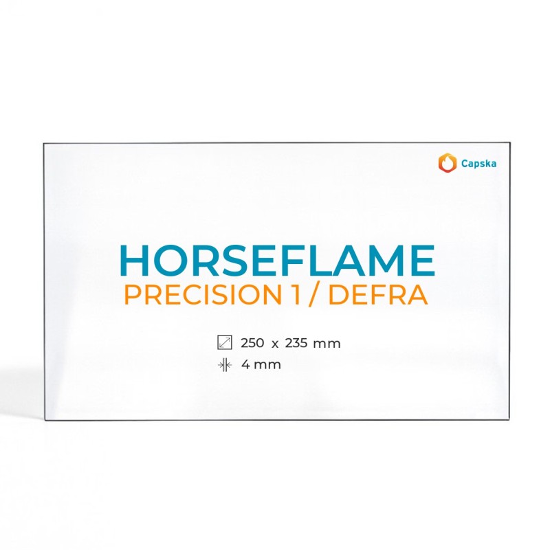 Vitre Horseflame PRECISION 1 / DEFRA - Verre Rectangle pour poêle à bois